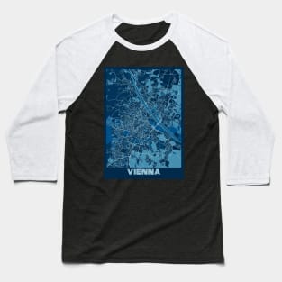 Vienna - Austria Peace City Map Baseball T-Shirt